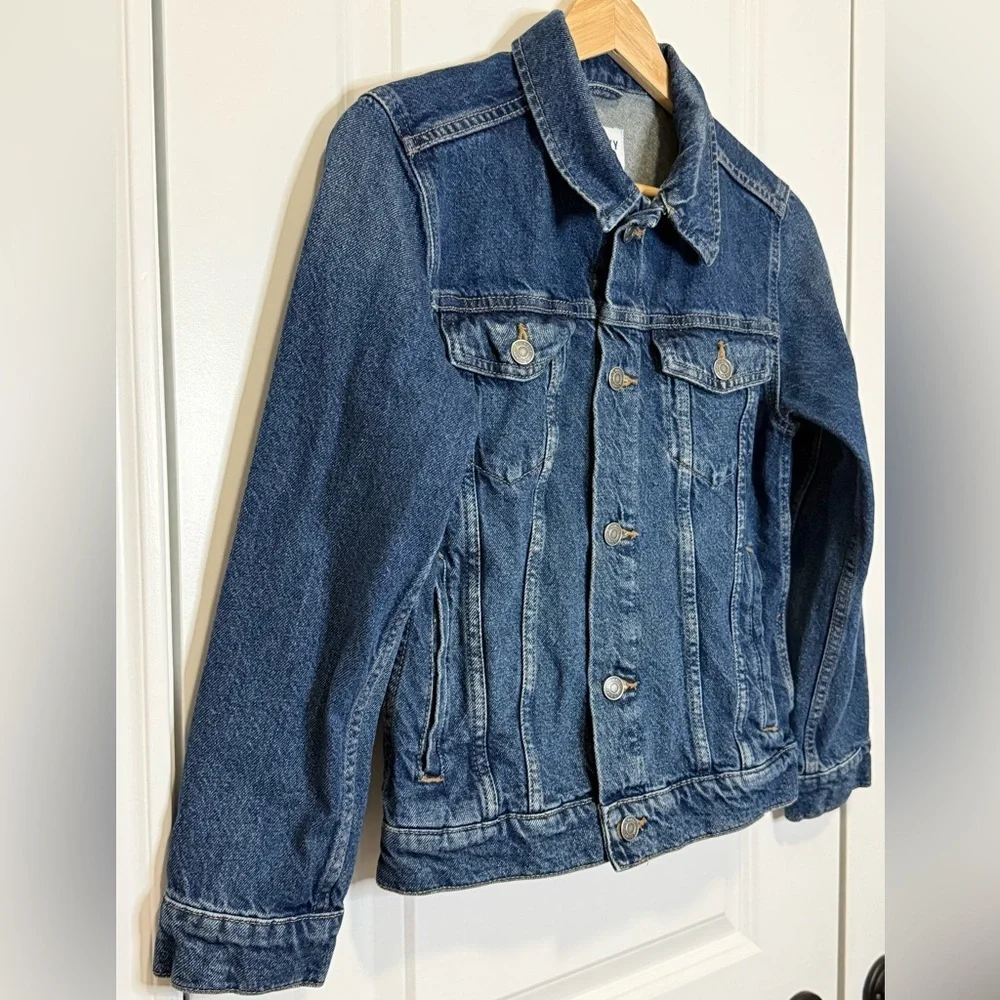 Old Navy Kids Classic Jean Jacket - Dark Blue - Large (10/12)